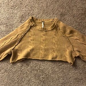 Free people cropped sweater